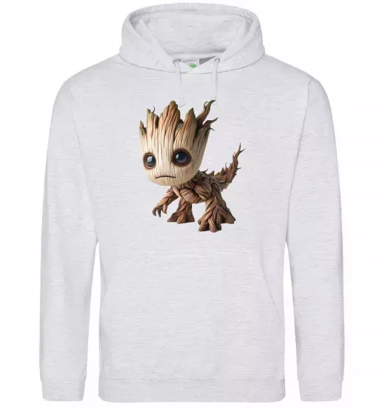 Чоловіча толстовка (худі) Малюк Грут Сірий меланж фото