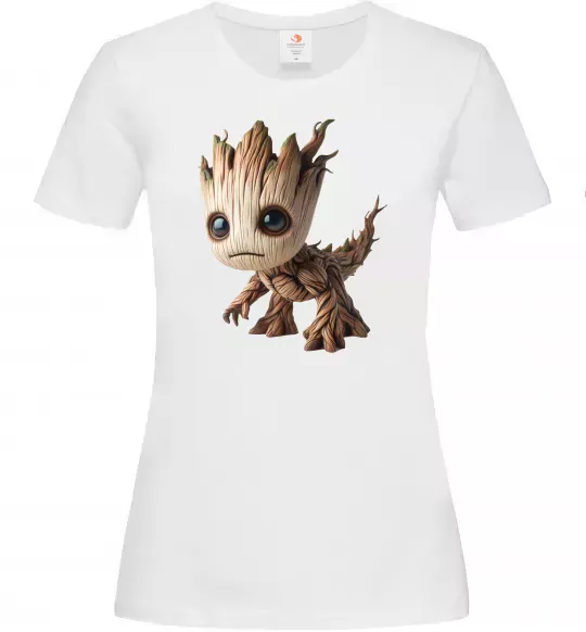 Женская футболка Малюк Грут Белый фото