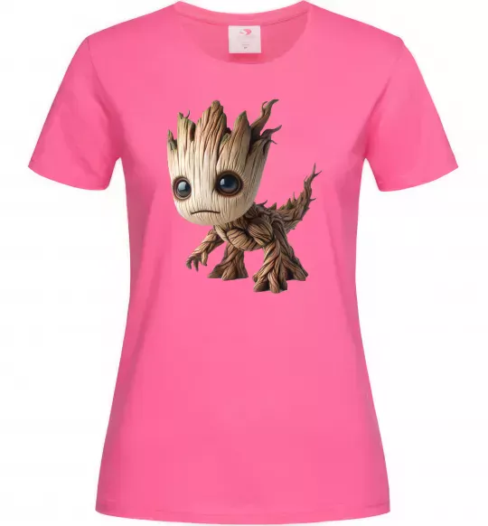 Женская футболка Малюк Грут Ярко-розовый фото