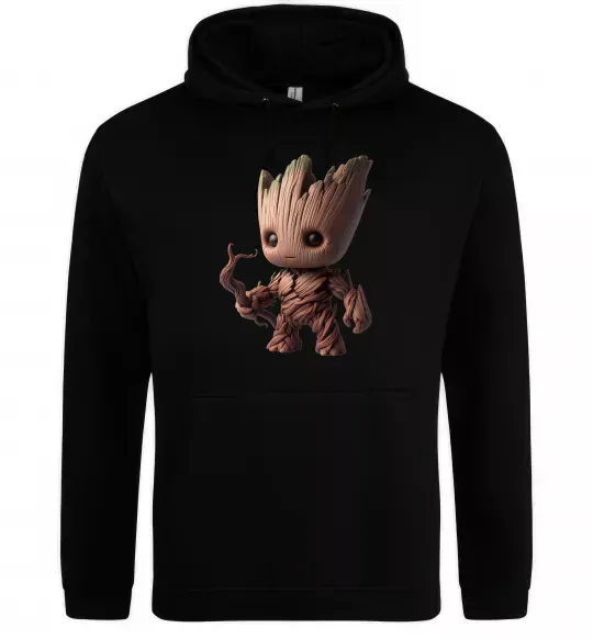 Чоловіча толстовка (худі) Малюк Грут 2 Чорний фото