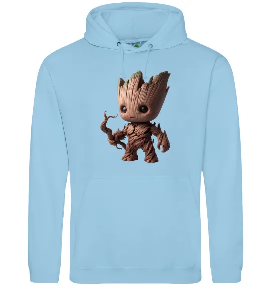 Мужская толстовка (худи) Малюк Грут 2 Голубой фото