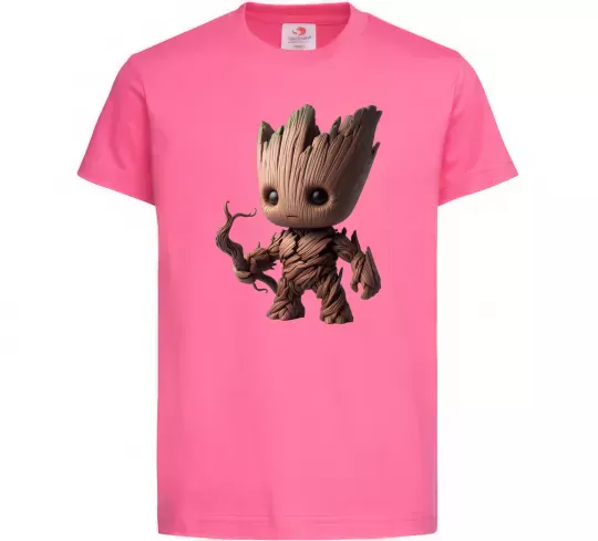 Дитяча футболка Малюк Грут 2 Яскраво-рожевий фото