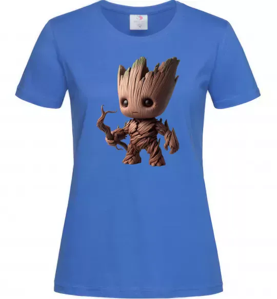 Жіноча футболка Малюк Грут 2 Яскраво-синій фото