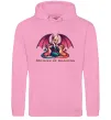 Мужская толстовка (худи) Мати драконів Розовый фото