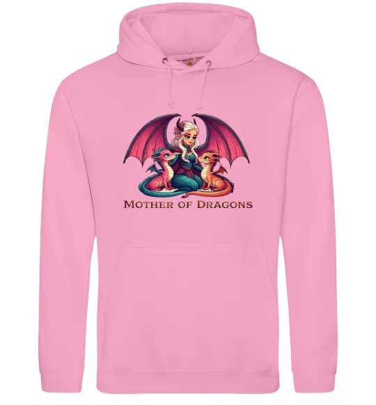 Женская толстовка (худи) Мати драконів Розовый фото