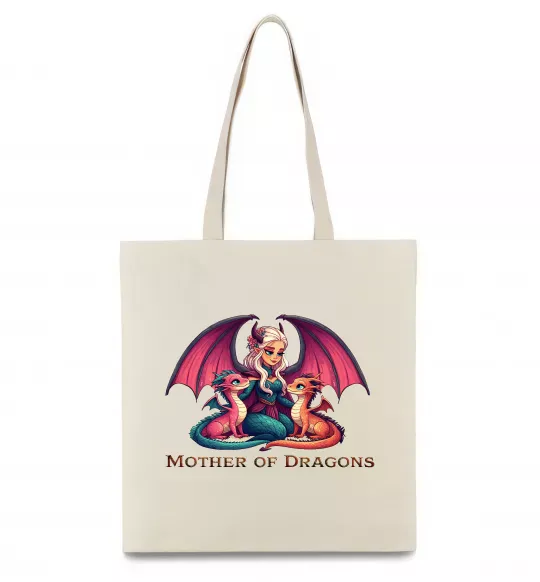 Еко-сумка Мати драконів Бежевий фото