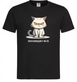 Мужская футболка Ненавиджу всіх Черный фото