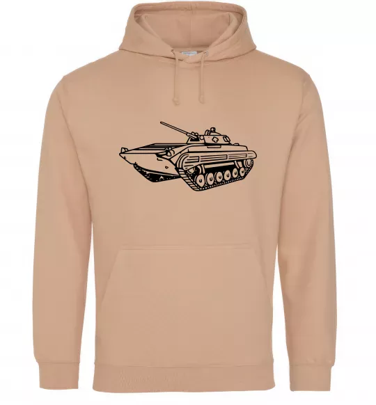 Женская толстовка (худи) Танк Песочный фото