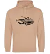 Женская толстовка (худи) Танк Песочный фото