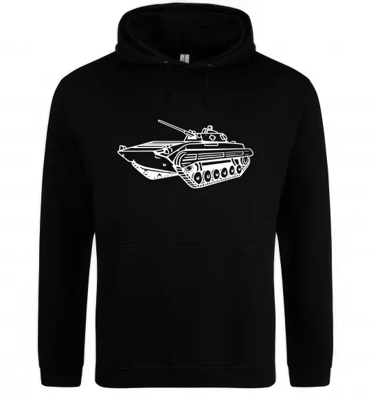Женская толстовка (худи) Танк Черный фото