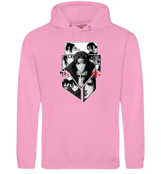 Женская толстовка (худи) Itachi Uchiha Наруто Розовый фото