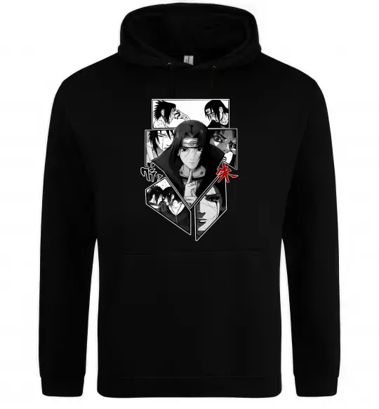 Женская толстовка (худи) Itachi Uchiha Наруто Черный фото