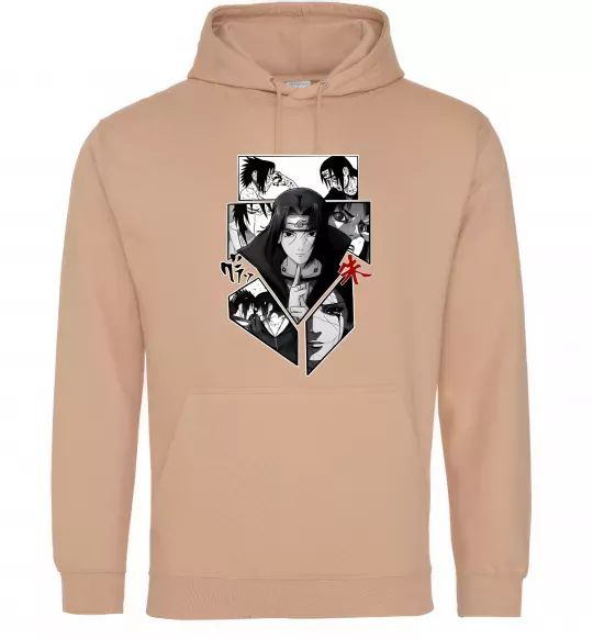 Женская толстовка (худи) Itachi Uchiha Наруто Песочный фото