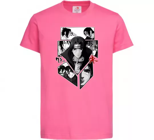 Дитяча футболка Itachi Uchiha Наруто Яскраво-рожевий фото