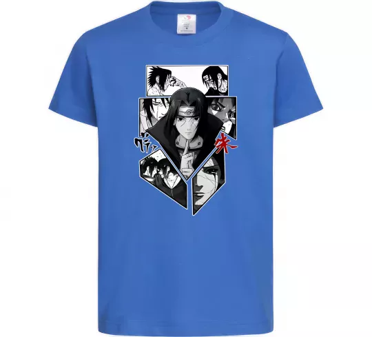Дитяча футболка Itachi Uchiha Наруто Яскраво-синій фото