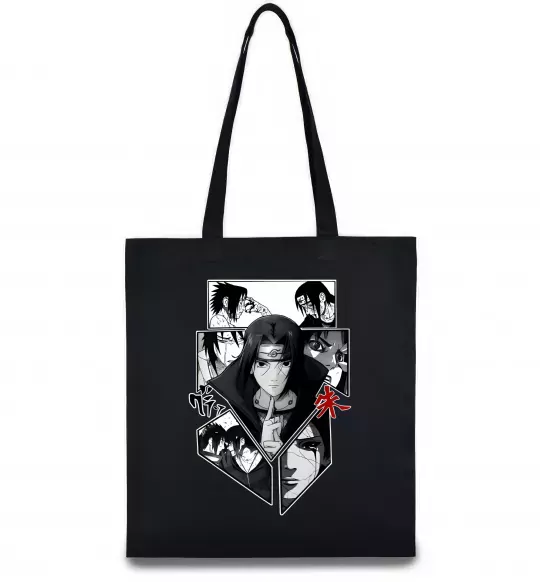 Эко-сумка Itachi Uchiha Наруто Черный фото