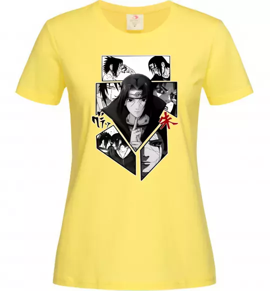 Жіноча футболка Itachi Uchiha Наруто Лимонний фото