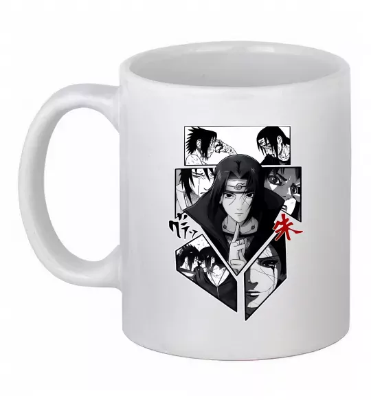 Чашка керамическая Itachi Uchiha Наруто Белый фото