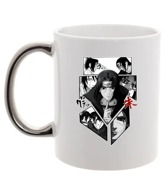 Чашка с цветной ручкой Itachi Uchiha Наруто Серебро фото