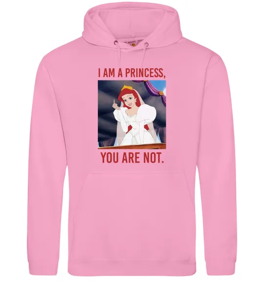 Жіноча толстовка (худі) I am a princess, you are not Рожевий фото