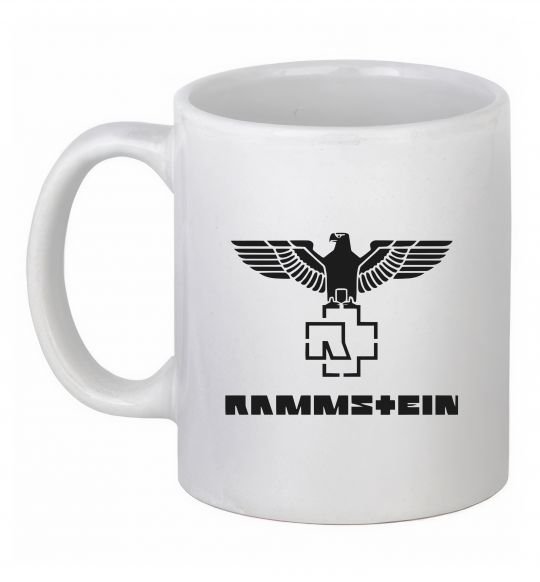 Чашка керамічна Rammstein logo Білий фото