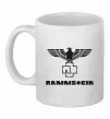 Чашка керамічна Rammstein logo Білий фото