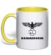 Чашка с цветной ручкой Rammstein logo Солнечно желтый Чашка с цветной ручкой Rammstein logo Солнечно желтый фото