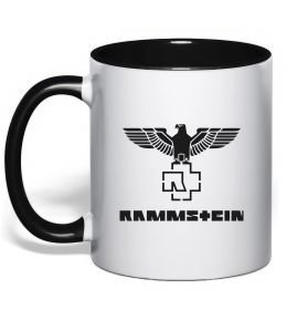 Чашка з кольоровою ручкою Rammstein logo Чашка з кольоровою ручкою Rammstein logo