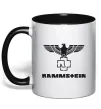 Чашка с цветной ручкой Rammstein logo Черный Чашка с цветной ручкой Rammstein logo Черный фото