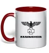 Чашка с цветной ручкой Rammstein logo Красный Чашка с цветной ручкой Rammstein logo Красный фото