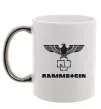 Чашка с цветной ручкой Rammstein logo Серебро Чашка с цветной ручкой Rammstein logo Серебро фото