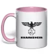 Чашка с цветной ручкой Rammstein logo Нежно розовый Чашка с цветной ручкой Rammstein logo Нежно розовый фото