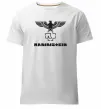Чоловіча преміум футболка Rammstein logo Білий фото