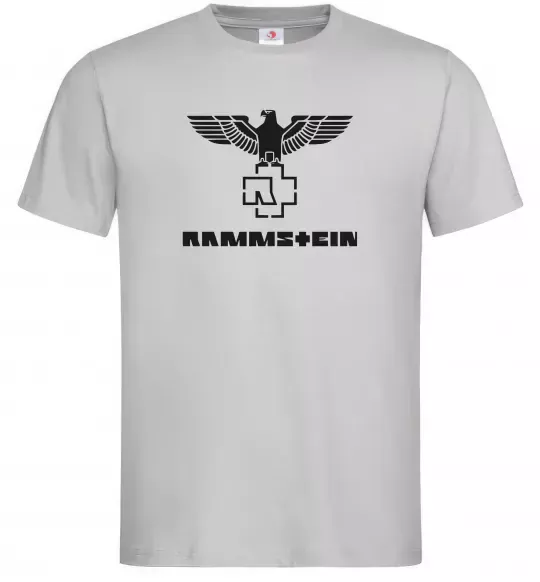Мужская футболка Rammstein logo Серый фото