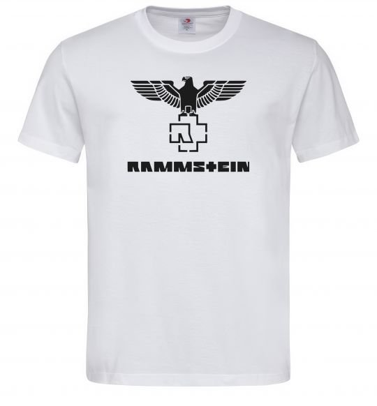 Чоловіча футболка Rammstein logo Білий фото