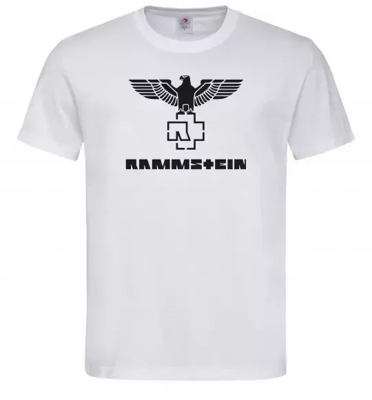 Мужская футболка Rammstein logo Белый фото