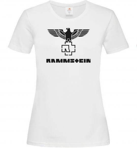 Жіноча футболка Rammstein logo Білий фото