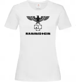 Женская футболка Rammstein logo Белый фото