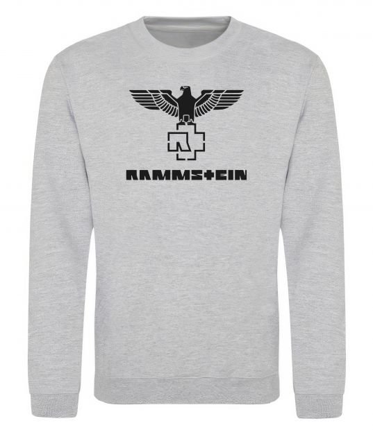 Свитшот Rammstein logo Серый меланж фото