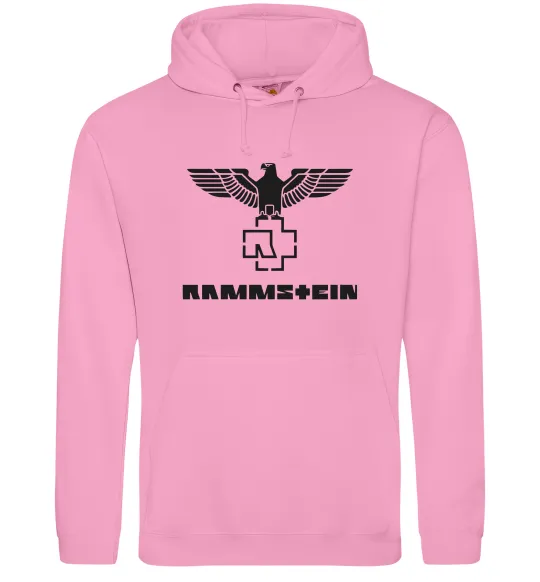 Чоловіча толстовка (худі) Rammstein logo Рожевий фото