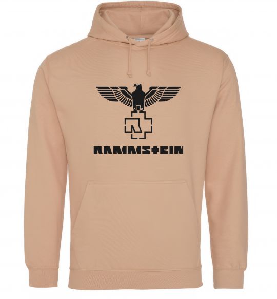 Чоловіча толстовка (худі) Rammstein logo Пісочний фото