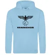 Чоловіча толстовка (худі) Rammstein logo Блакитний фото