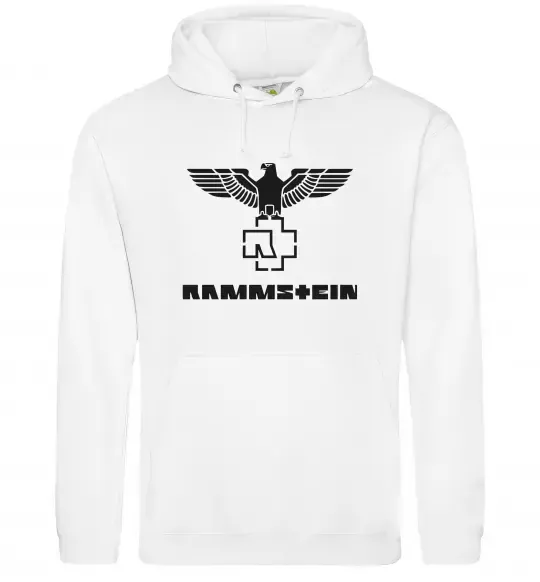 Женская толстовка (худи) Rammstein logo Белый фото
