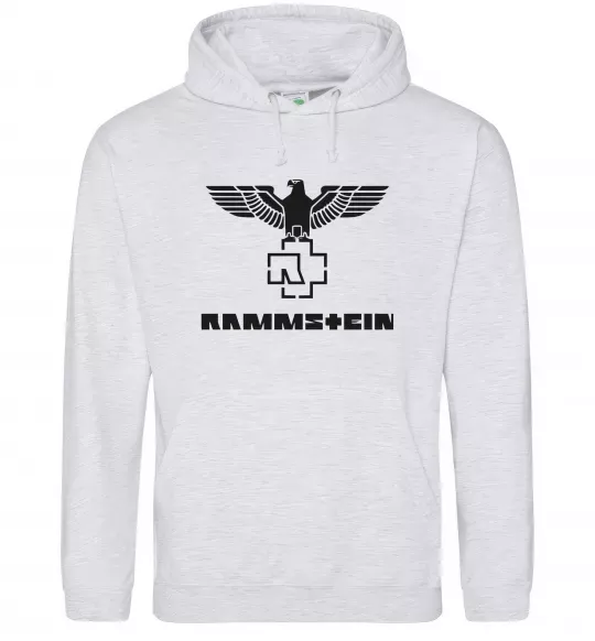 Женская толстовка (худи) Rammstein logo Серый меланж фото