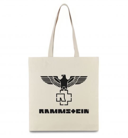 Еко-сумка Rammstein logo Бежевий фото