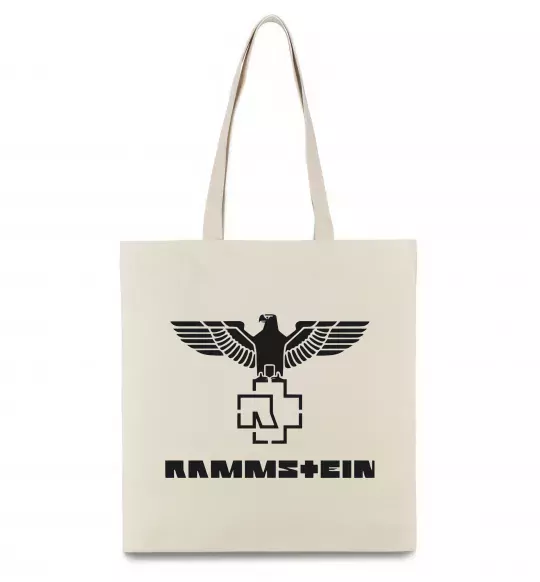 Еко-сумка Rammstein logo Бежевий фото