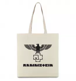 Еко-сумка Rammstein logo Бежевий фото