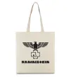 Еко-сумка Rammstein logo Бежевий фото