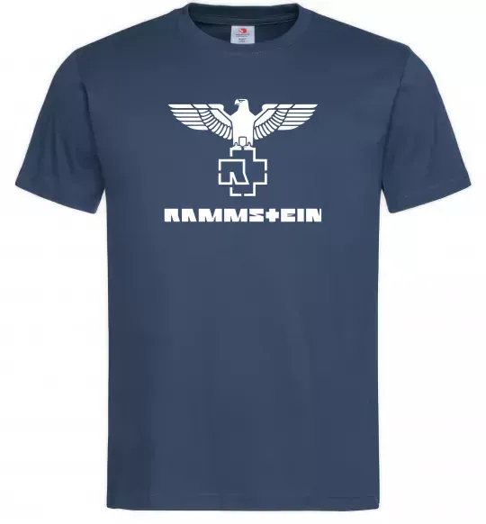 Мужская футболка Rammstein logo Темно-синий фото