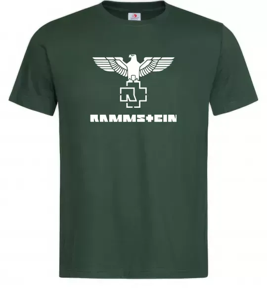 Мужская футболка Rammstein logo Темно-зеленый фото